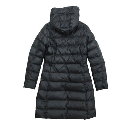 Moncler Nantesfur Down Coat Long Length Navy — view 2