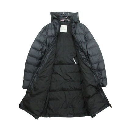 Moncler Nantesfur Down Coat Long Length Navy — view 3