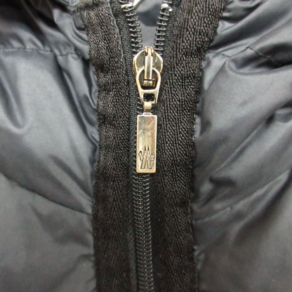 Moncler Nantesfur Down Coat Long Length Navy — view 6