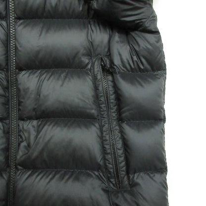 Moncler Salzman Down Jacket Logo Hoodie Black — view 5