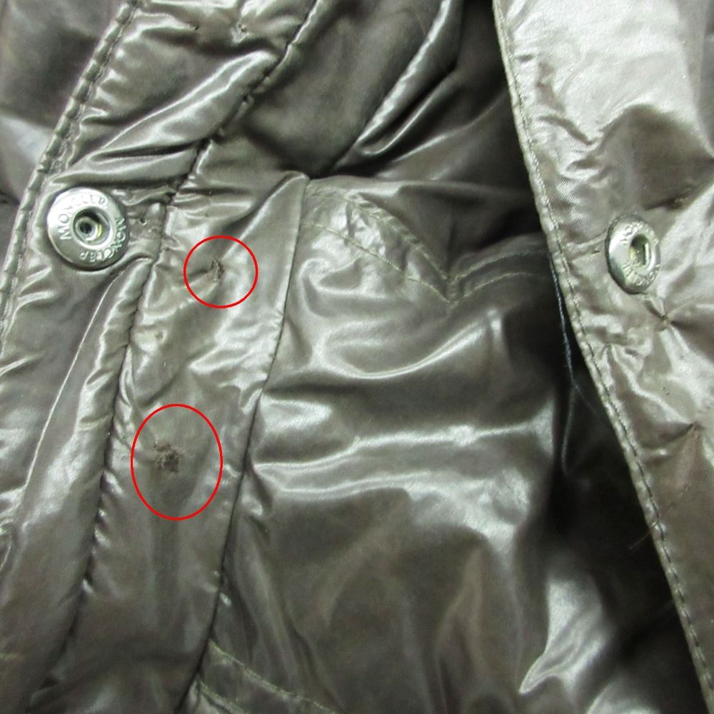 Moncler Maya Down Jacket Nylon Hooded Brown 5 — view 7