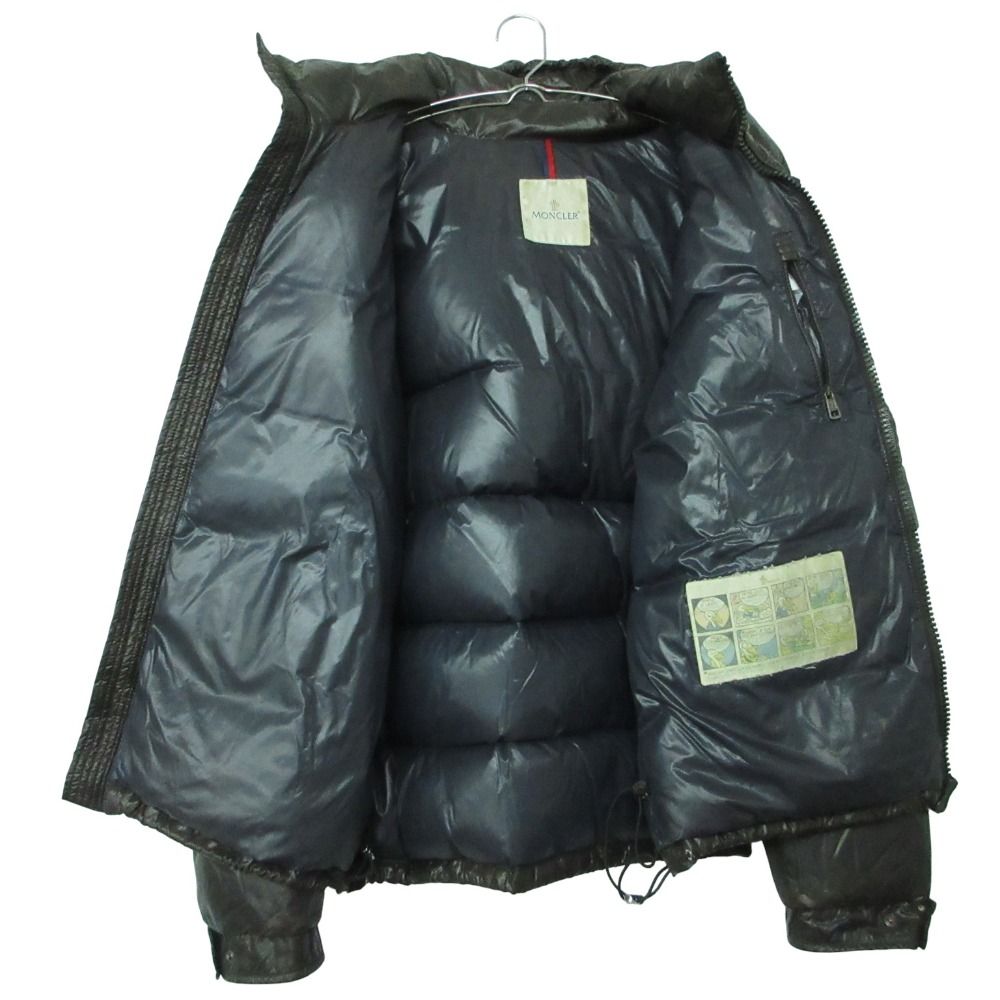 Moncler Maya Down Jacket Nylon Hooded Brown 5 — view 3