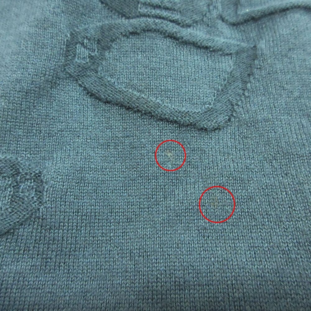 Hermes Knit Sweater Crew Neck Long Sleeve Jacquard Cashmere Blend Cotton — view 7
