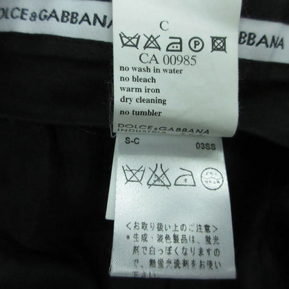 Dolce & Gabbana Linen Pants Trousers Black 48 — view 4