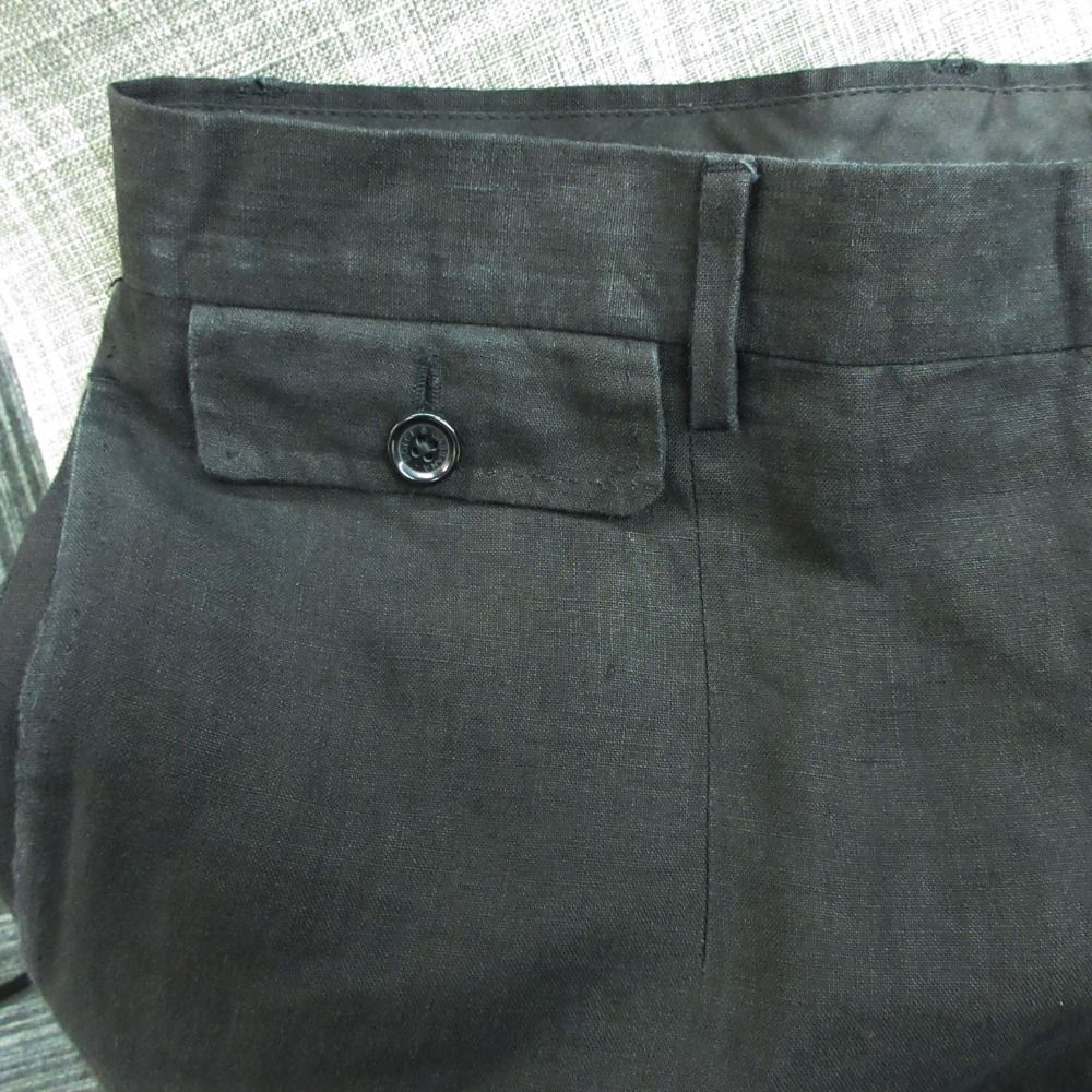 Dolce & Gabbana Linen Pants Trousers Black 48 — view 5