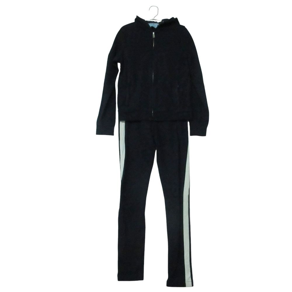 Prada Set Side Line Sweatshirt Hoodie Zip Up Pants Tracks Jersey Top and Bottom