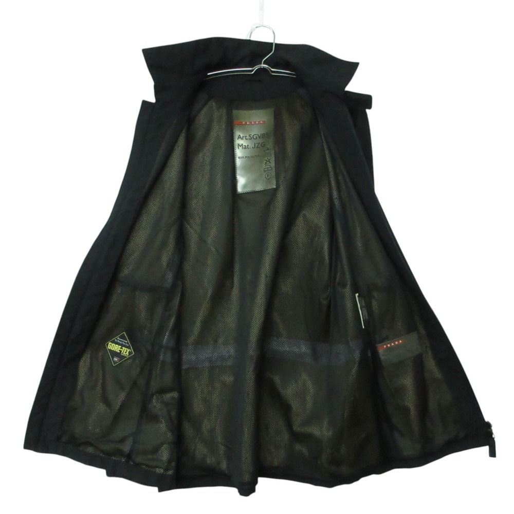 Prada Sports Mountain Hoodie Nylon Jacket Hooded Gore Tex Black 46 — view 3