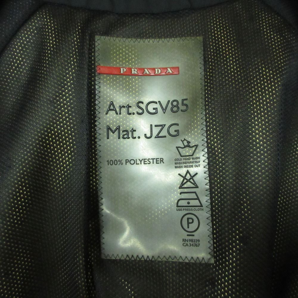 Prada Sports Mountain Hoodie Nylon Jacket Hooded Gore Tex Black 46 — view 4