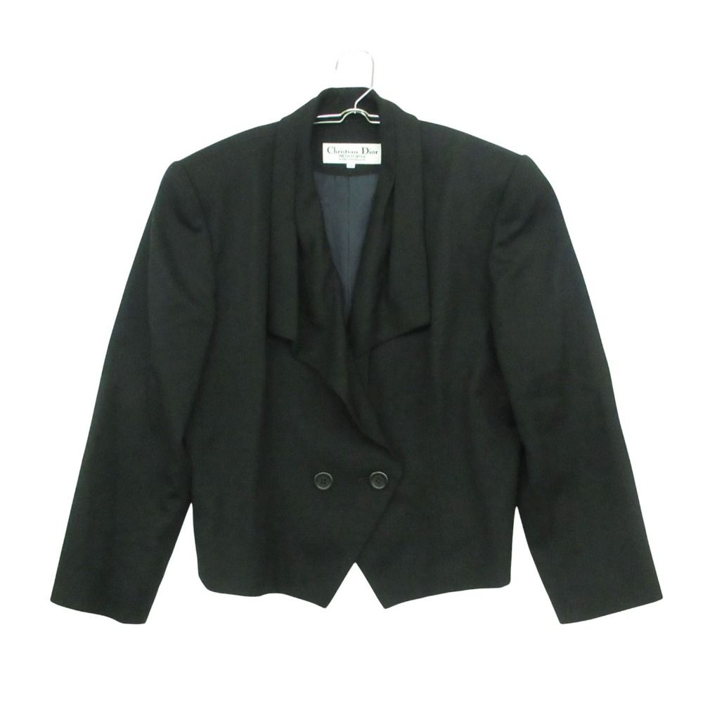 Dior Vintage Jacket Double Wool Black 13