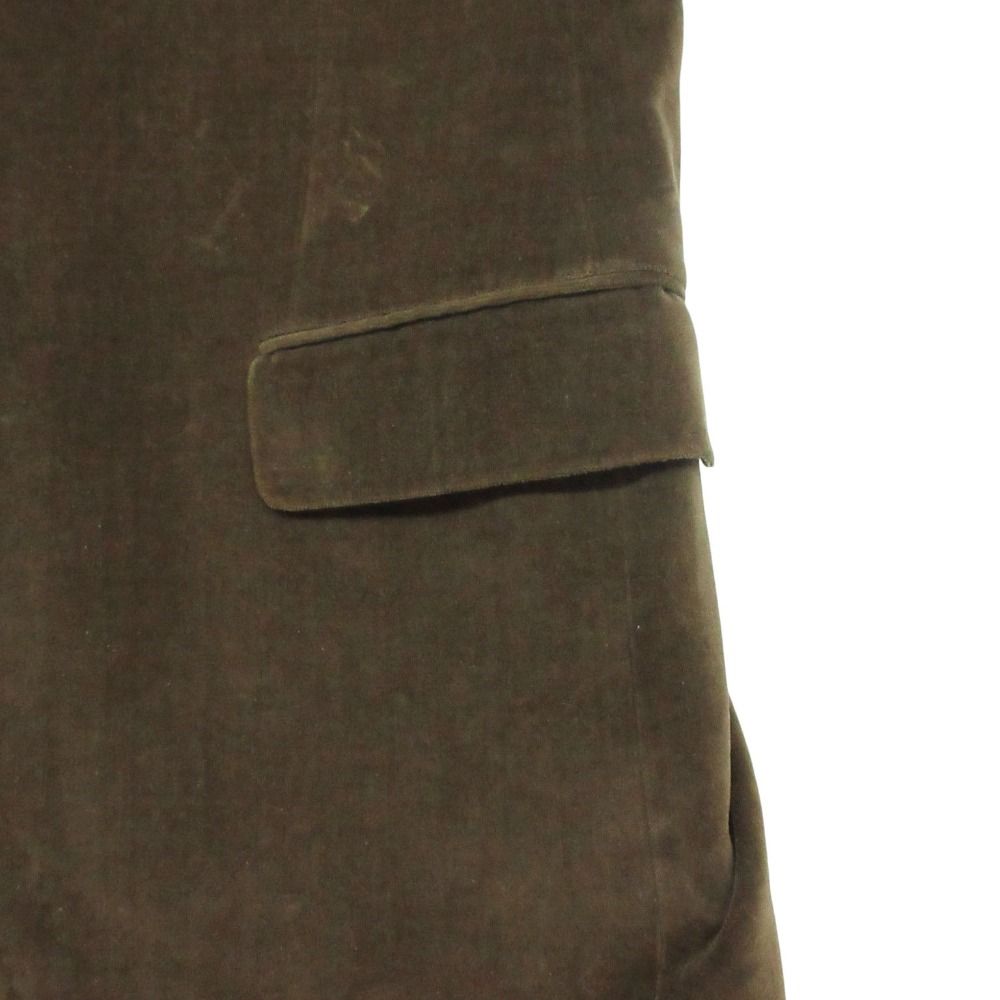 Dolce & Gabbana Tailored Jacket Leather Velour Velvet Lining Logo Allover — view 6