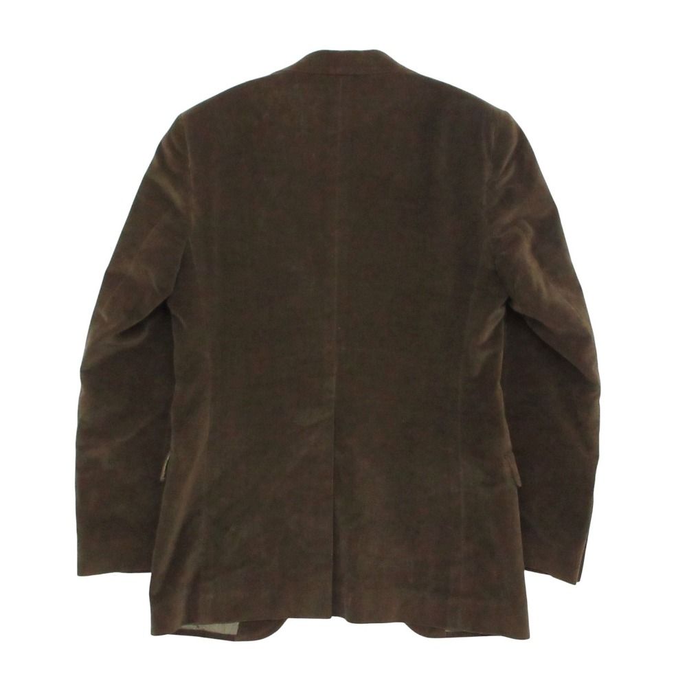 Dolce & Gabbana Tailored Jacket Leather Velour Velvet Lining Logo Allover — view 2