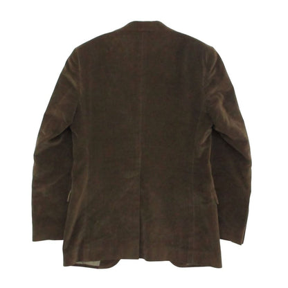 Dolce & Gabbana Tailored Jacket Leather Velour Velvet Lining Logo Allover — view 2