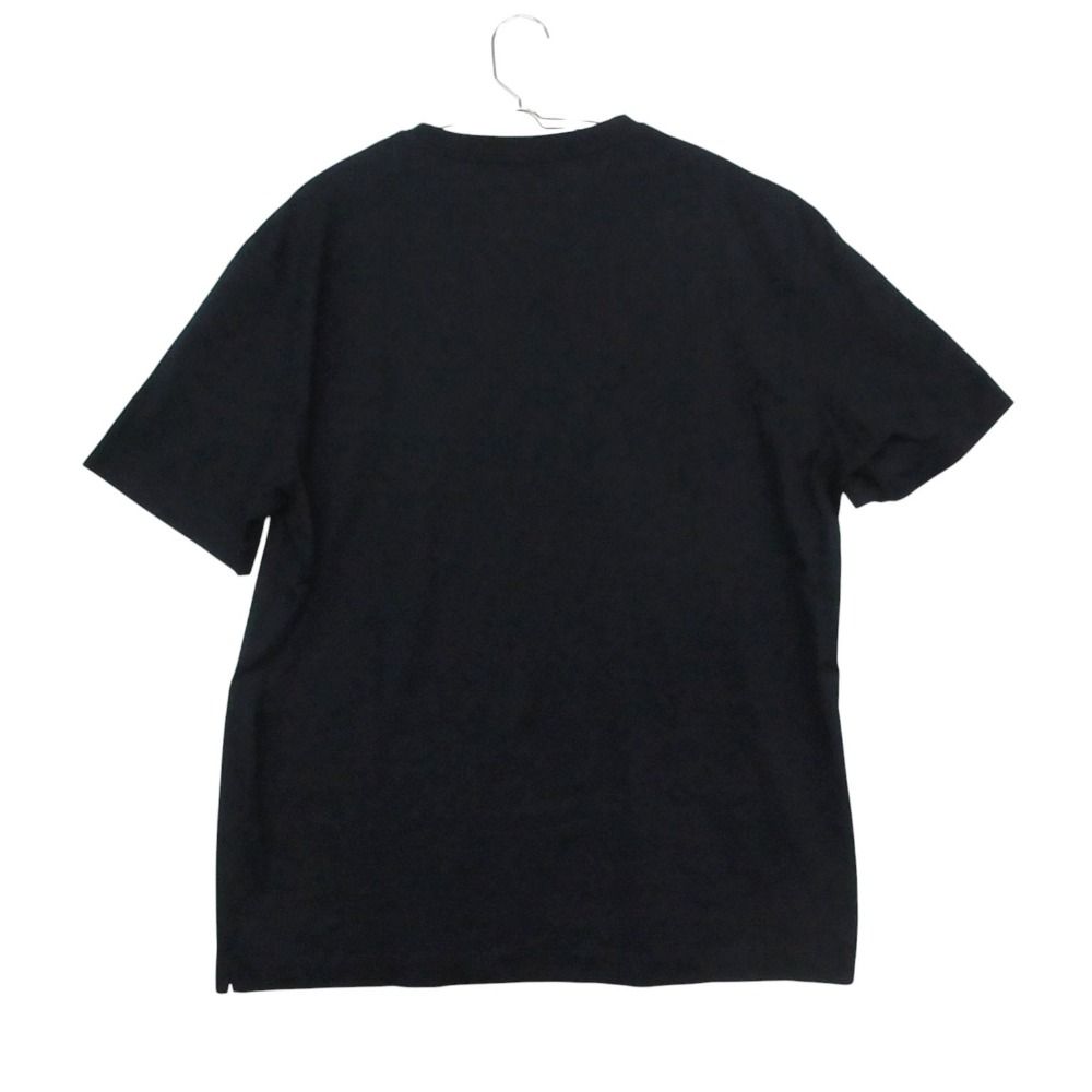 Hermes Short Sleeve T-Shirt Horse Graphic Cotton Stretch Top Navy — view 2