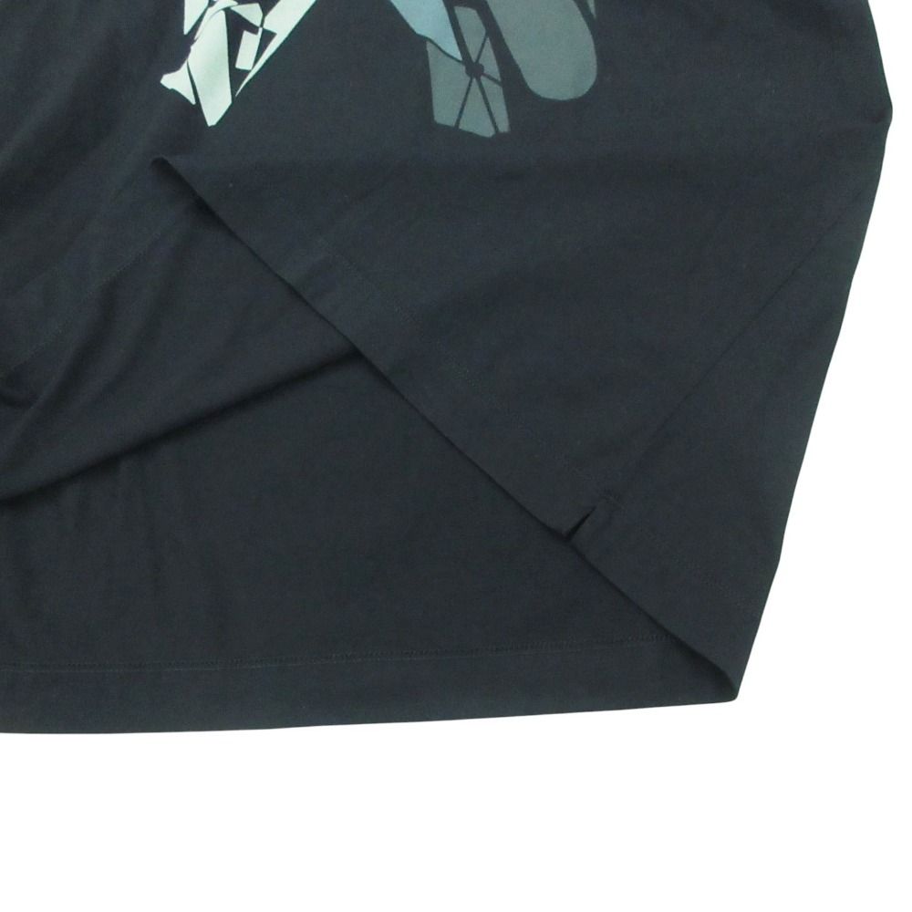 Hermes Short Sleeve T-Shirt Horse Graphic Cotton Stretch Top Navy — view 6