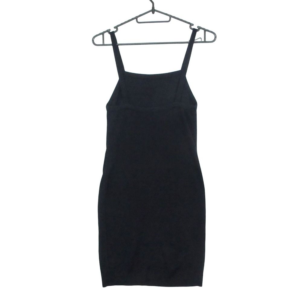 Chanel Vintage Dress Mini Length Cami Cotton Knit Navy 34 — view 2