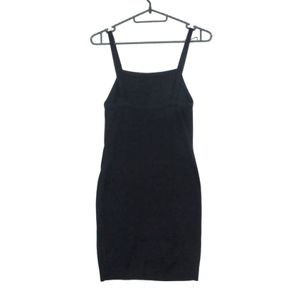 Chanel Vintage Dress Mini Length Cami Cotton Knit Navy 34 — view 2