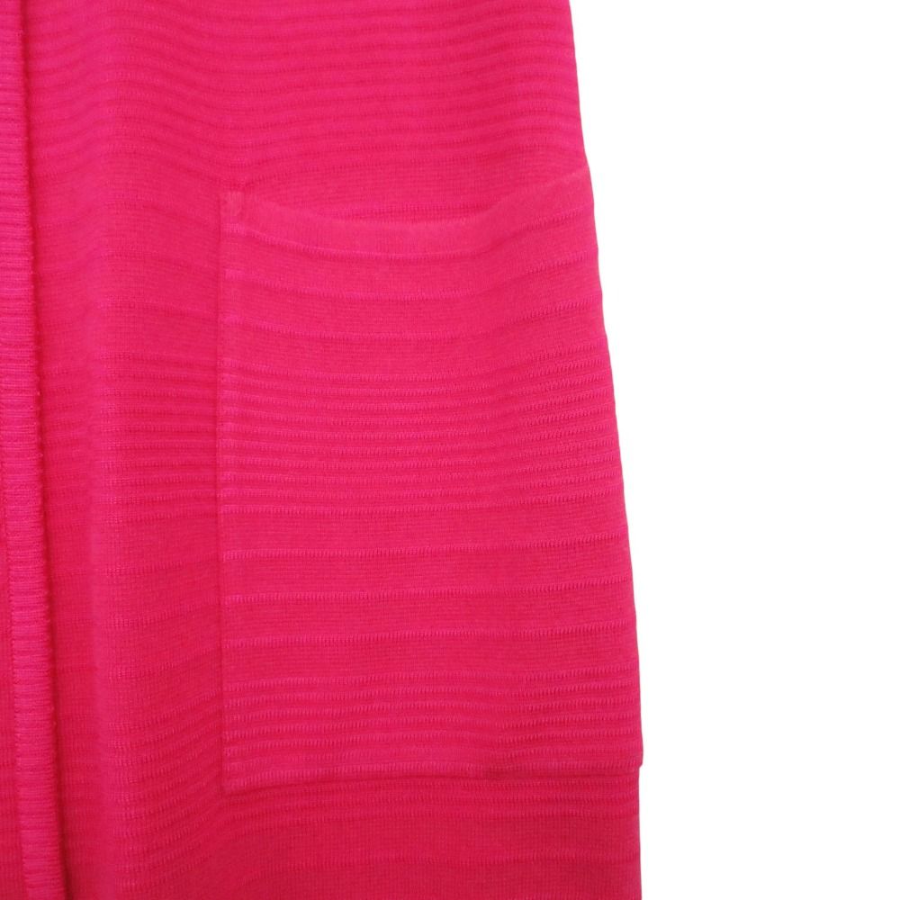 Saint Laurent Vintage Yves Knit Dress Short Sleeve Neck Gold Button Shocking — view 5
