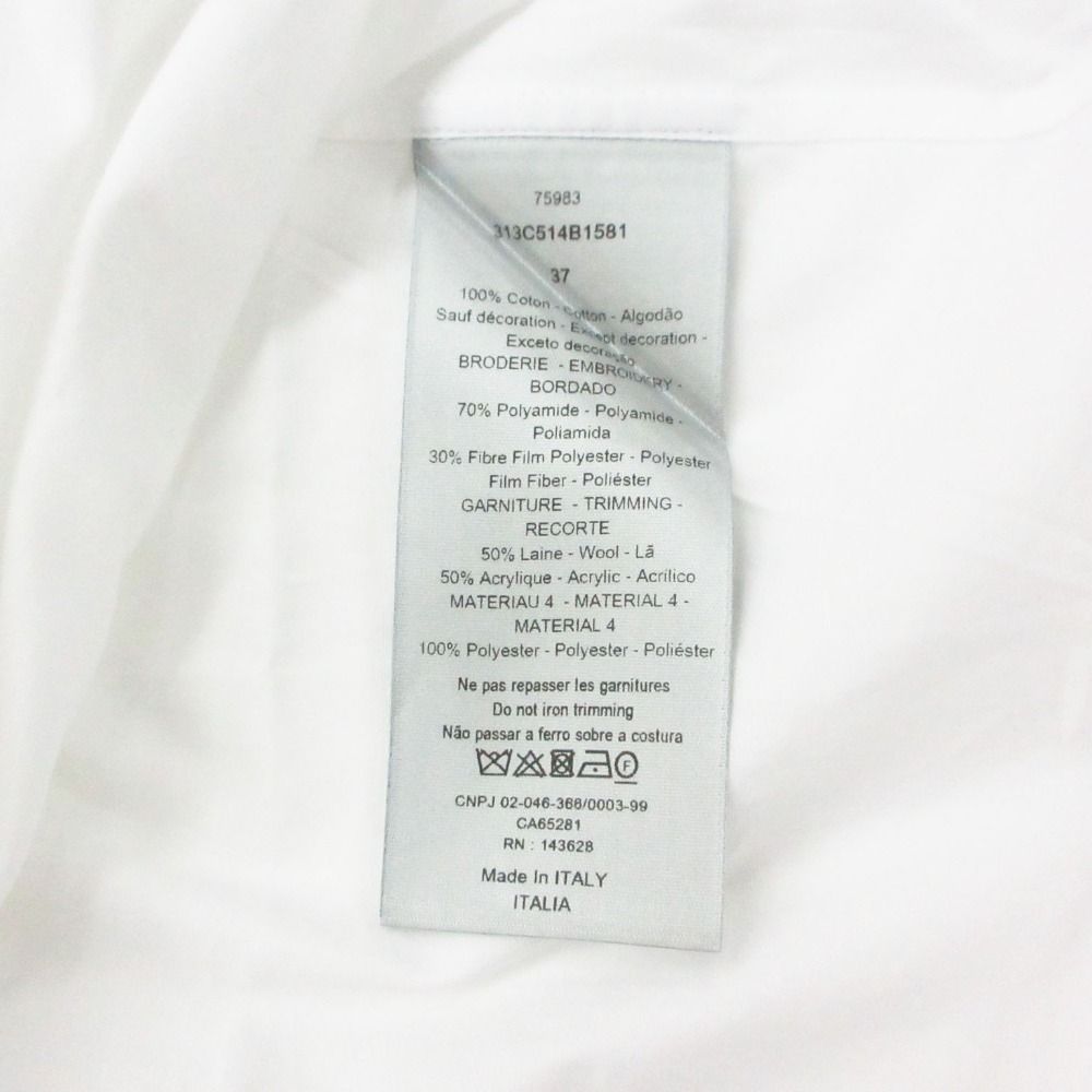 Dior by Erl Long Sleeve Shirt Rabbit Patch Vintage Logo Gold Embroidery Cotton — view 7