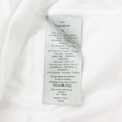 Dior by Erl Long Sleeve Shirt Rabbit Patch Vintage Logo Gold Embroidery Cotton — view 7