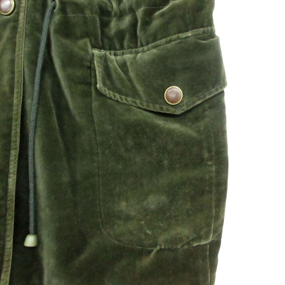 Max Mara by Weekend Mod Coat Fade Jacket Velour Velvet Green 42 — view 5