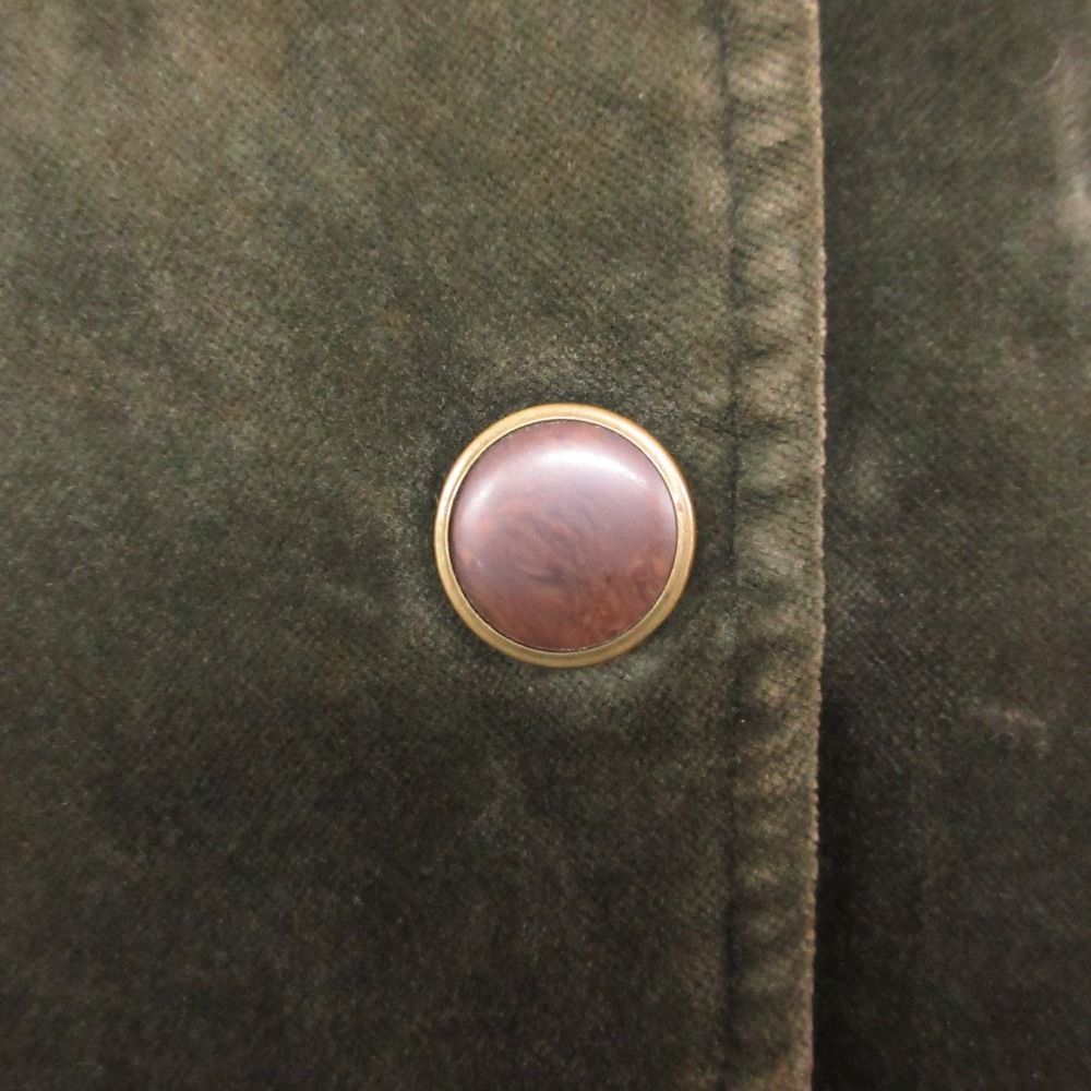 Max Mara by Weekend Mod Coat Fade Jacket Velour Velvet Green 42 — view 7