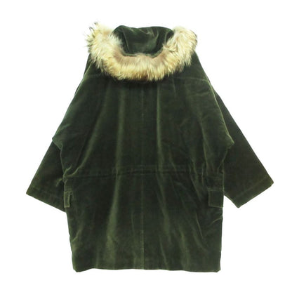 Max Mara by Weekend Mod Coat Fade Jacket Velour Velvet Green 42 — view 2