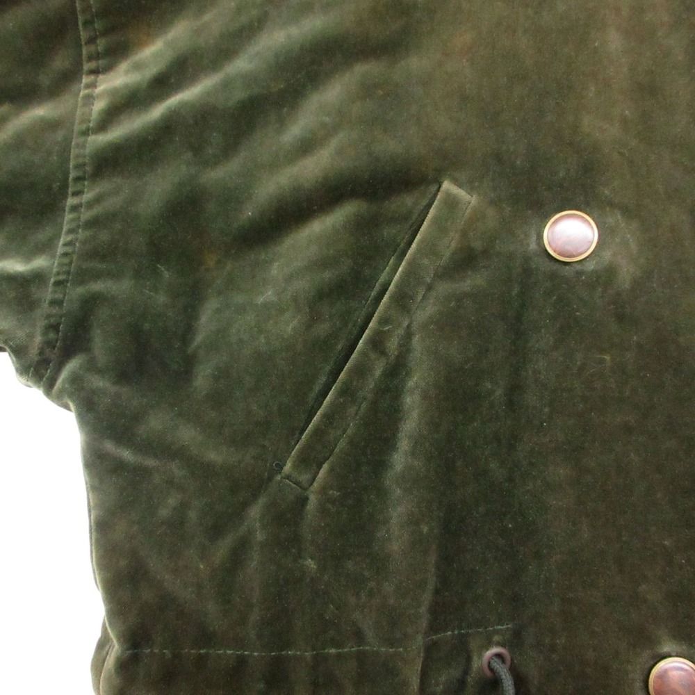 Max Mara by Weekend Mod Coat Fade Jacket Velour Velvet Green 42 — view 6