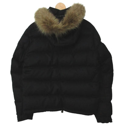 Moncler Montge Down Jacket Koyotefa Hooded Wool Black — view 2