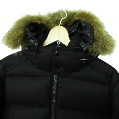 Moncler Montge Down Jacket Koyotefa Hooded Wool Black — view 3