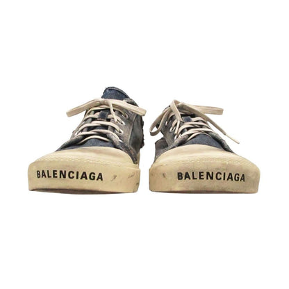 Balenciaga Mules Sneakers Denim Destroyed Cotton Shoes Indigo — view 3