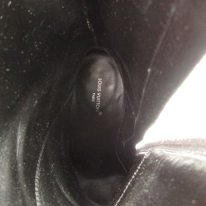 Louis Vuitton Legacy Boots Ankle Leather Pointed Toe Monogram Shoes Black — view 6