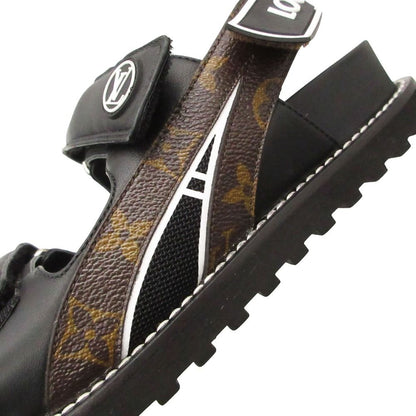 Louis Vuitton Paseo Line Sandals Sports Slides Monogram Shoes Black — view 9