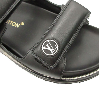 Louis Vuitton Paseo Line Sandals Sports Slides Monogram Shoes Black — view 8