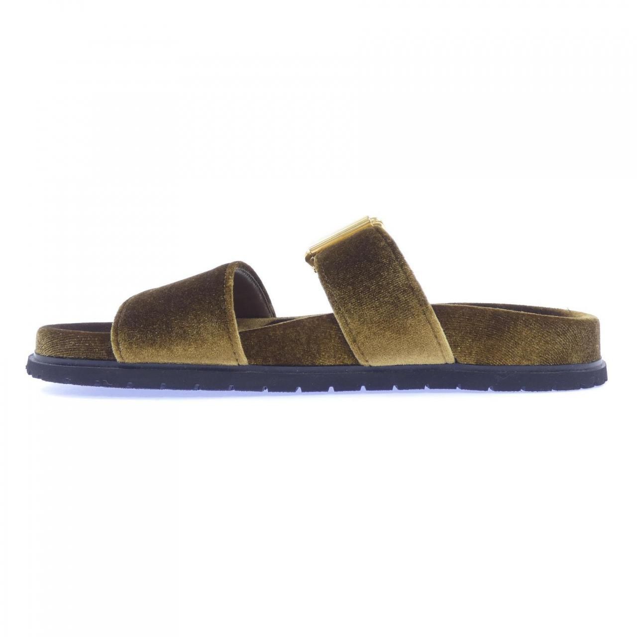 Prada Triangle Logo Slide Sandals — view 2
