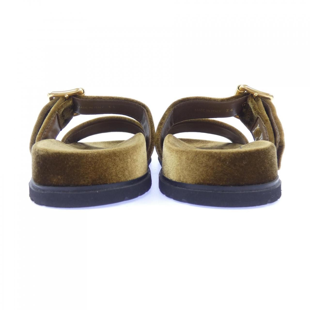 Prada Triangle Logo Slide Sandals — view 5