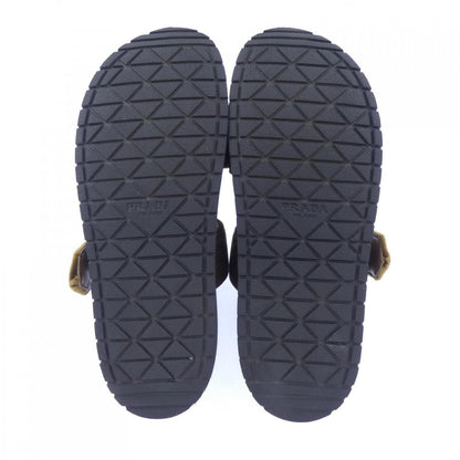 Prada Triangle Logo Slide Sandals — view 4