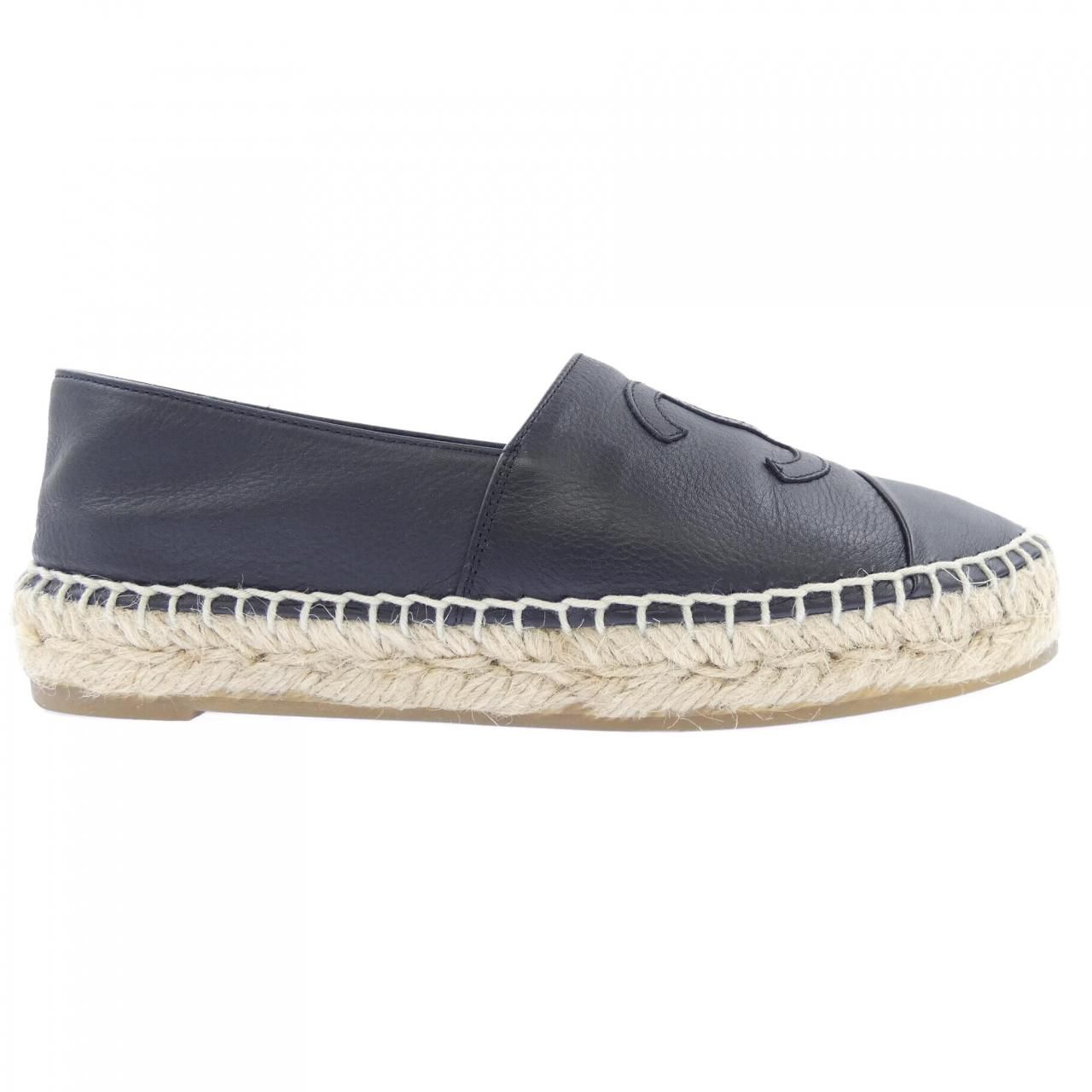 Chanel Espadrilles Shoes Black
