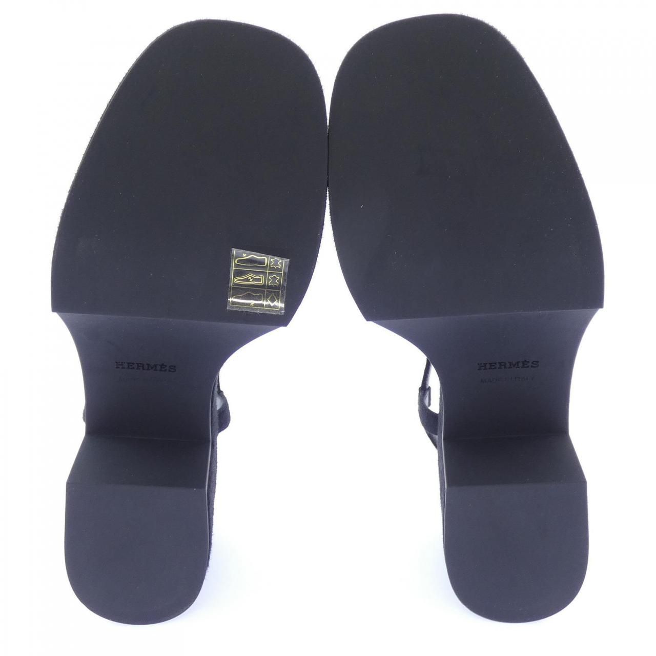 Hermes Jam Sandals Black — view 4