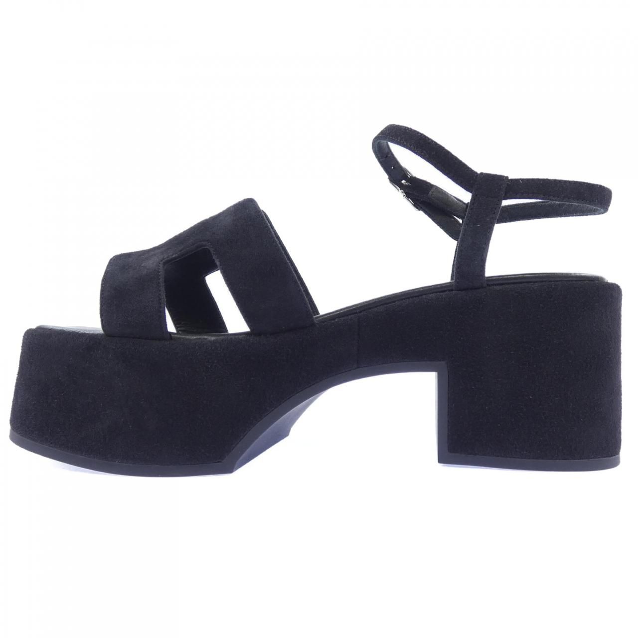 Hermes Jam Sandals Black — view 2