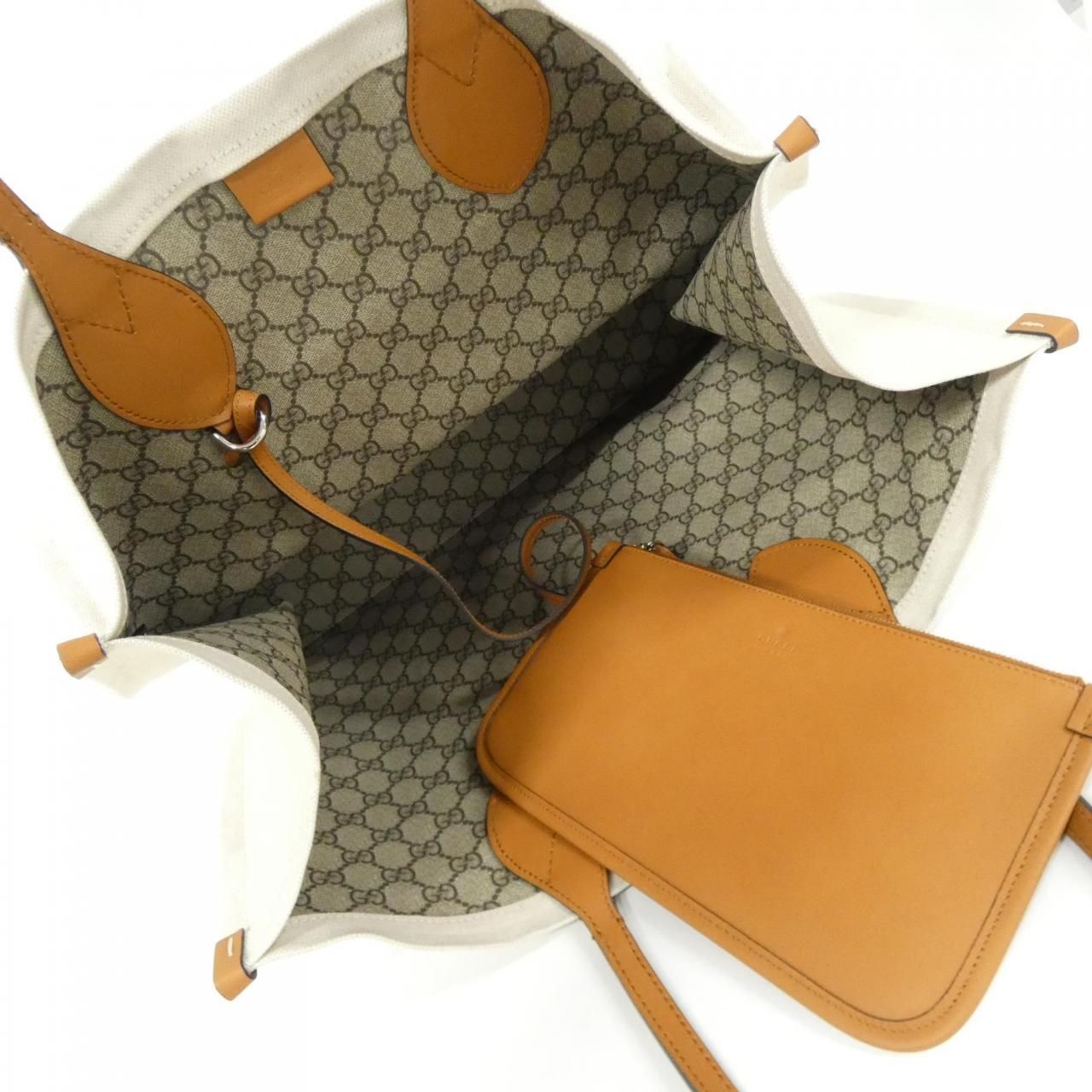 Gucci Facul Bag Handbag Beige — view 9