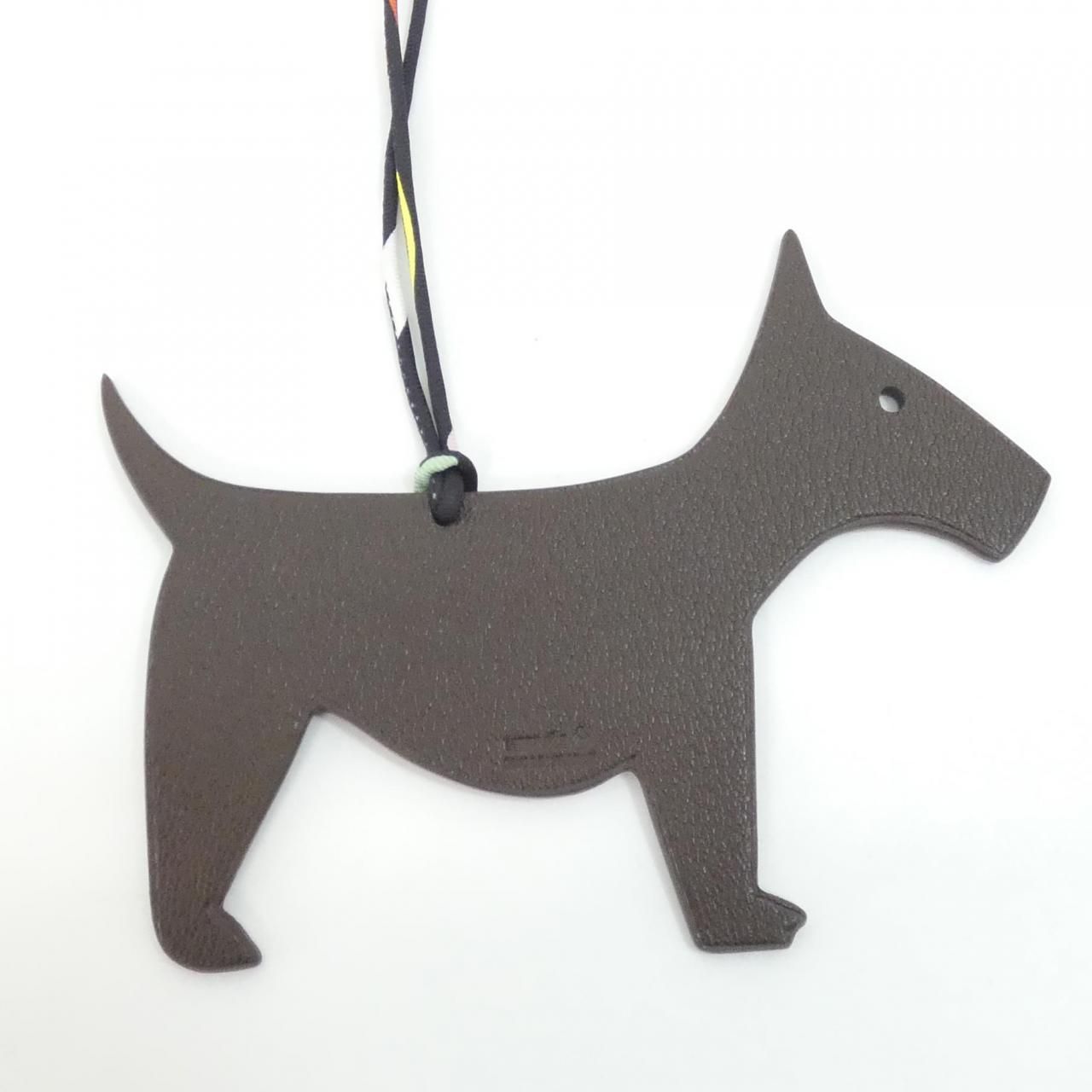 Hermes Westie Dog Bag Charm — view 3