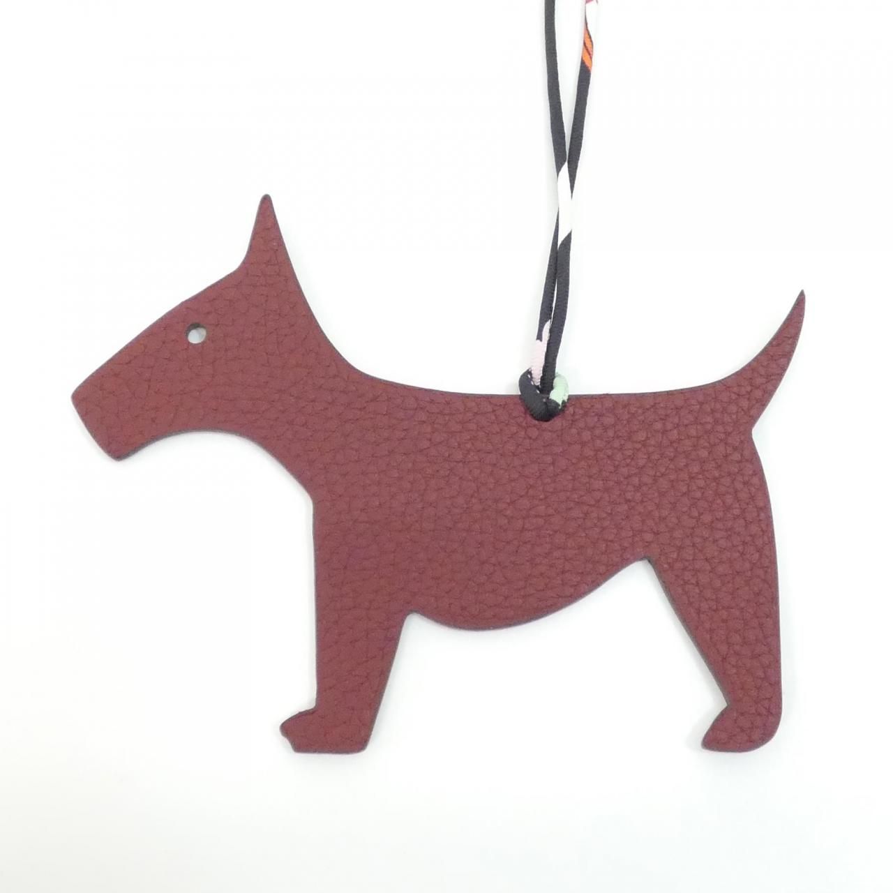 Hermes Westie Dog Bag Charm — view 2