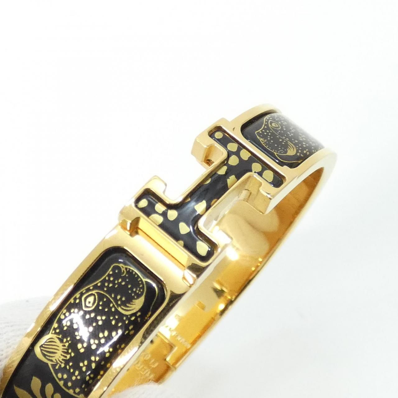 Hermes les Leopards Click Ash PM Bracelet — view 3
