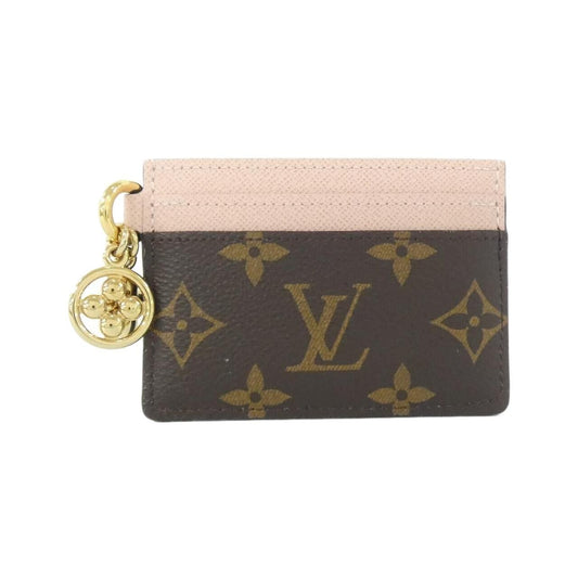 Louis Vuitton Monogram Card Case Holder LV Charm