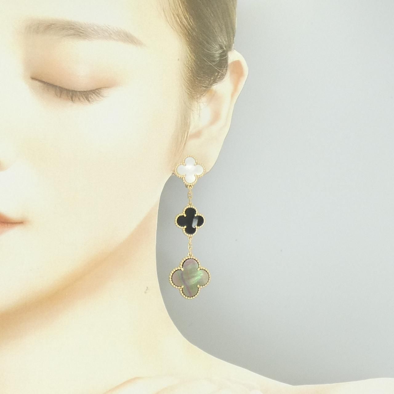 Van Cleef & Arpels Magic Alhambra 3 Motif Earrings — view 4