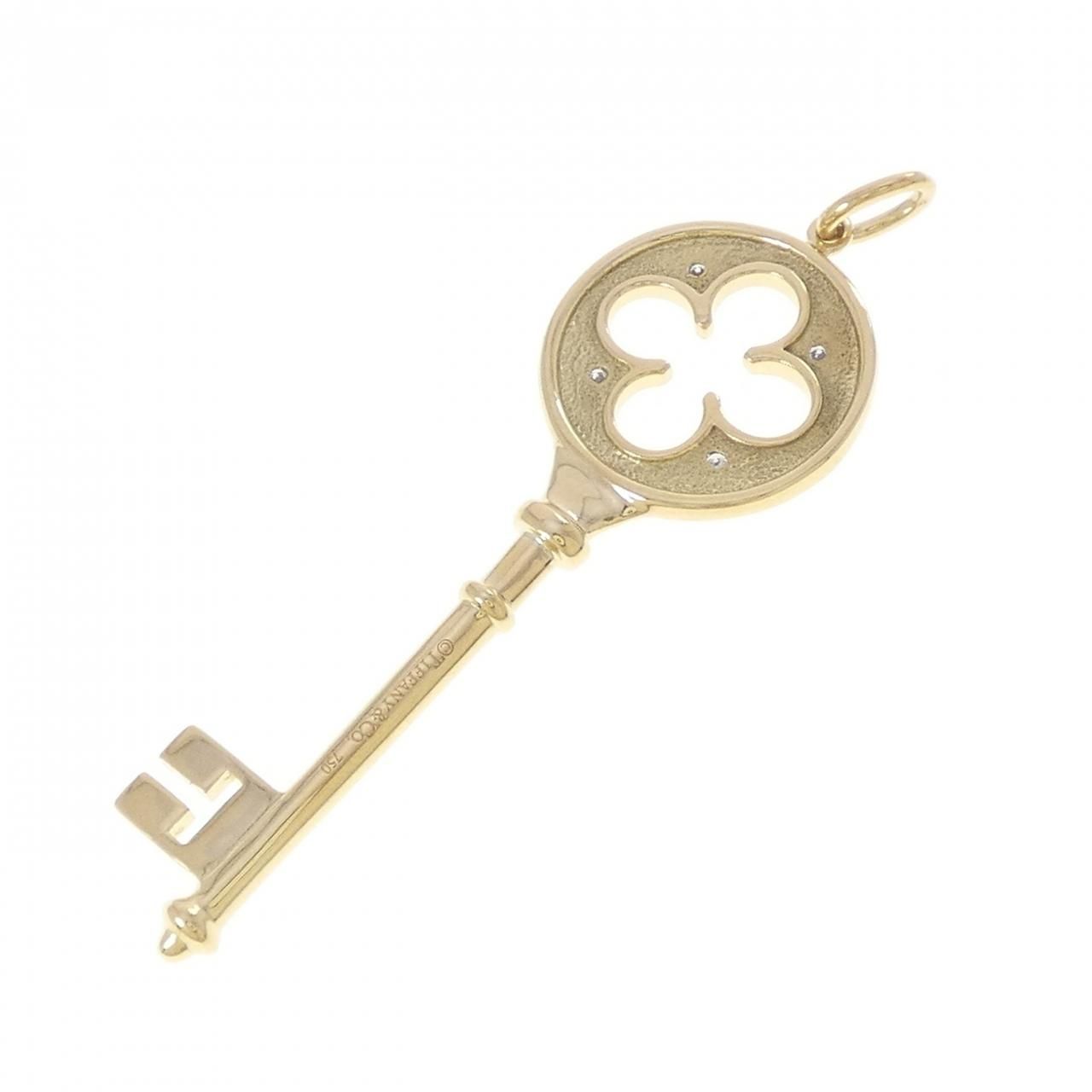Tiffany & Co Quarter Foil Key Pendant — view 2