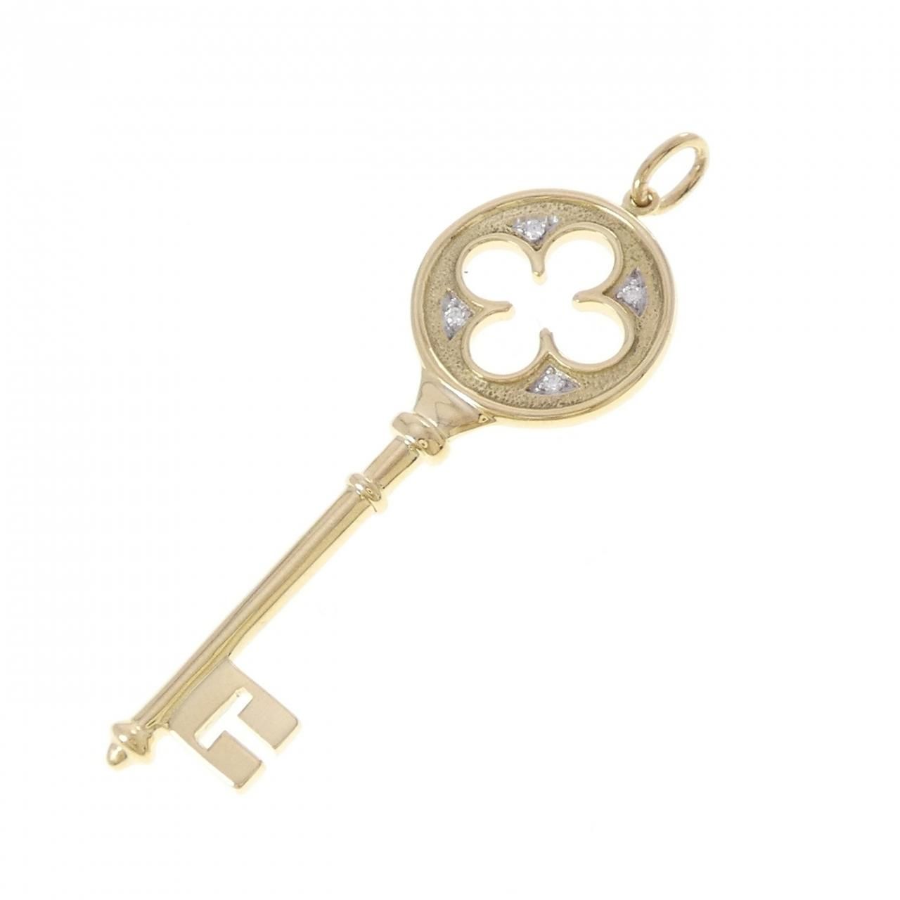 Tiffany & Co Quarter Foil Key Pendant