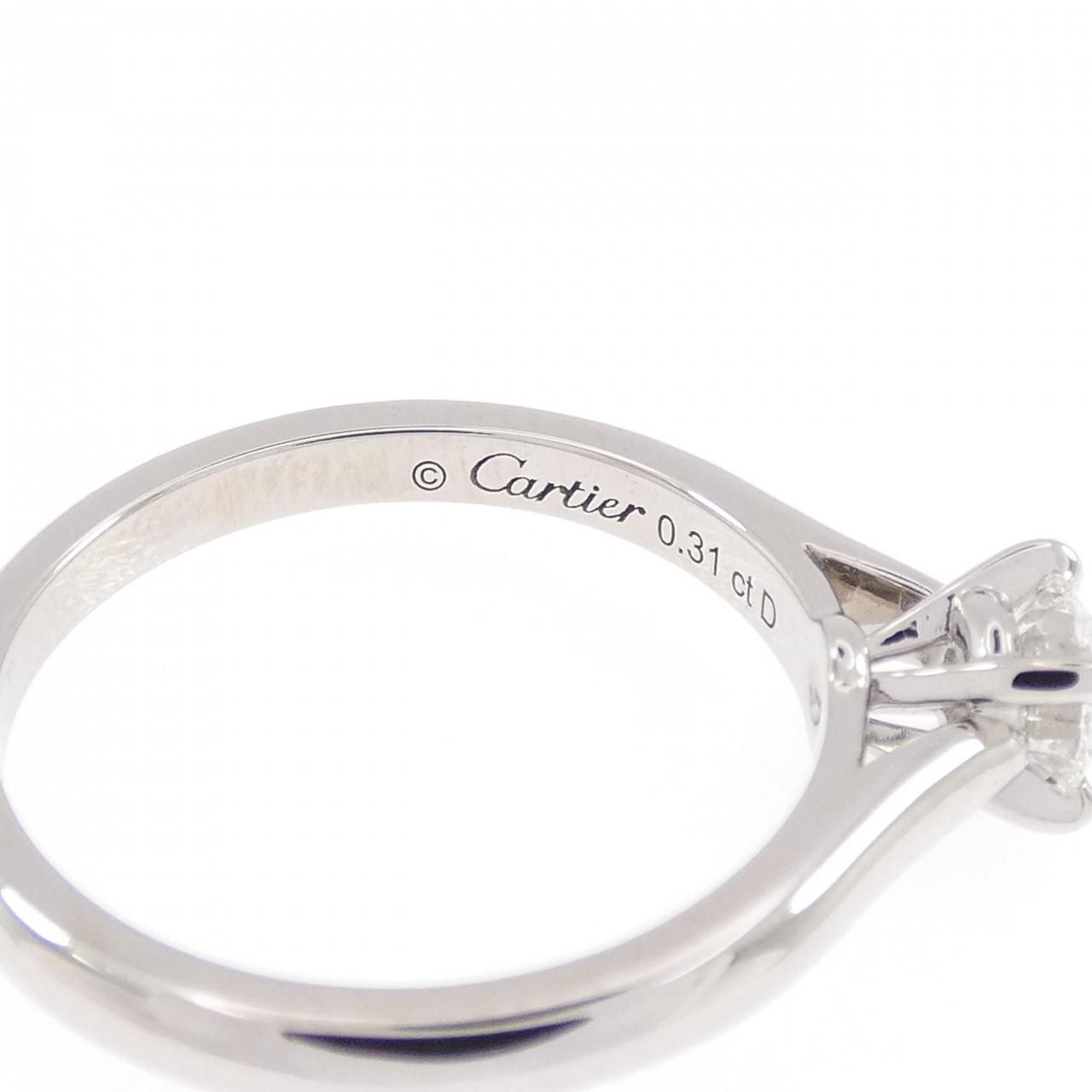 Cartier Solitaire Ring Silver — view 4