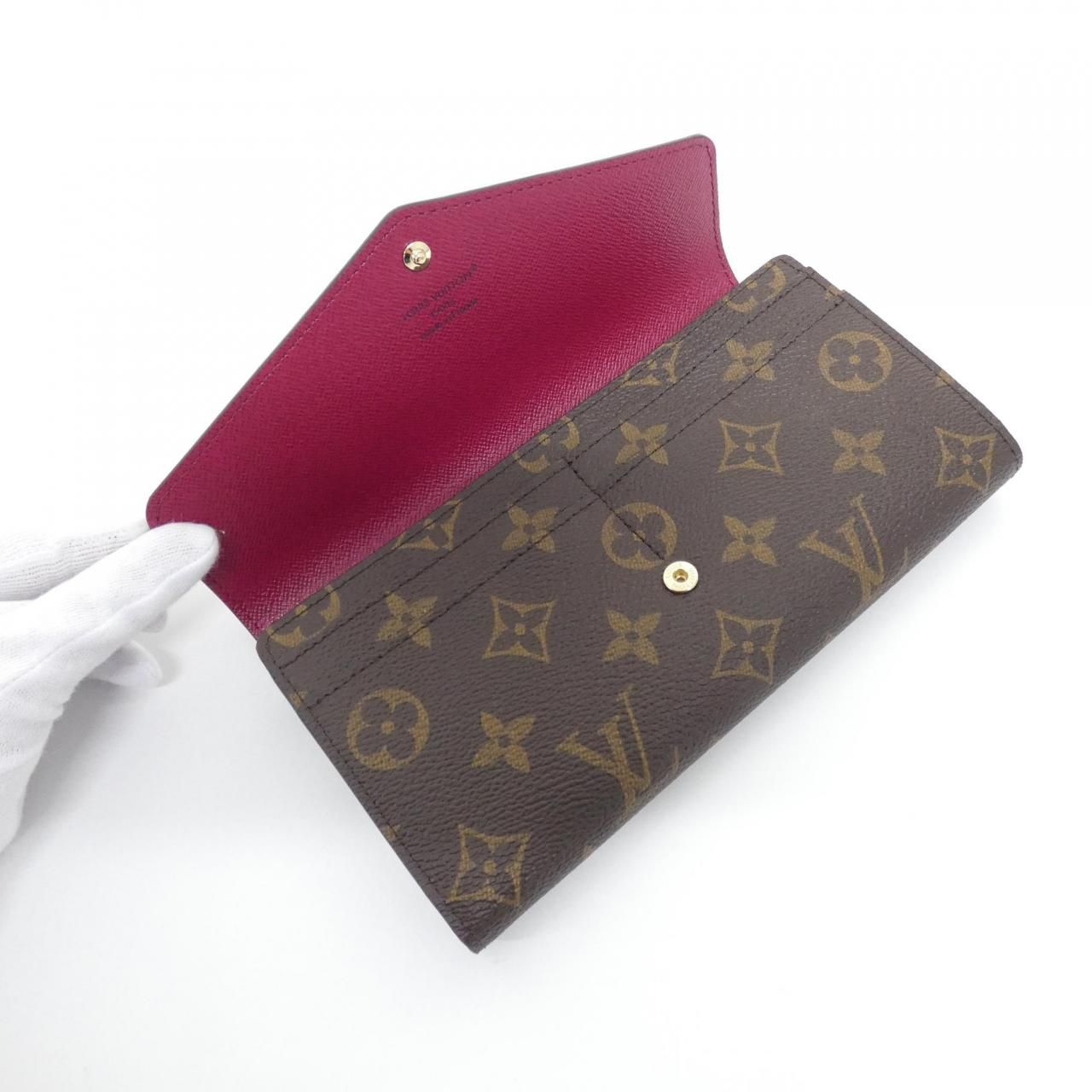 Louis Vuitton Monogram Portefeuille Sarah Wallet — view 3