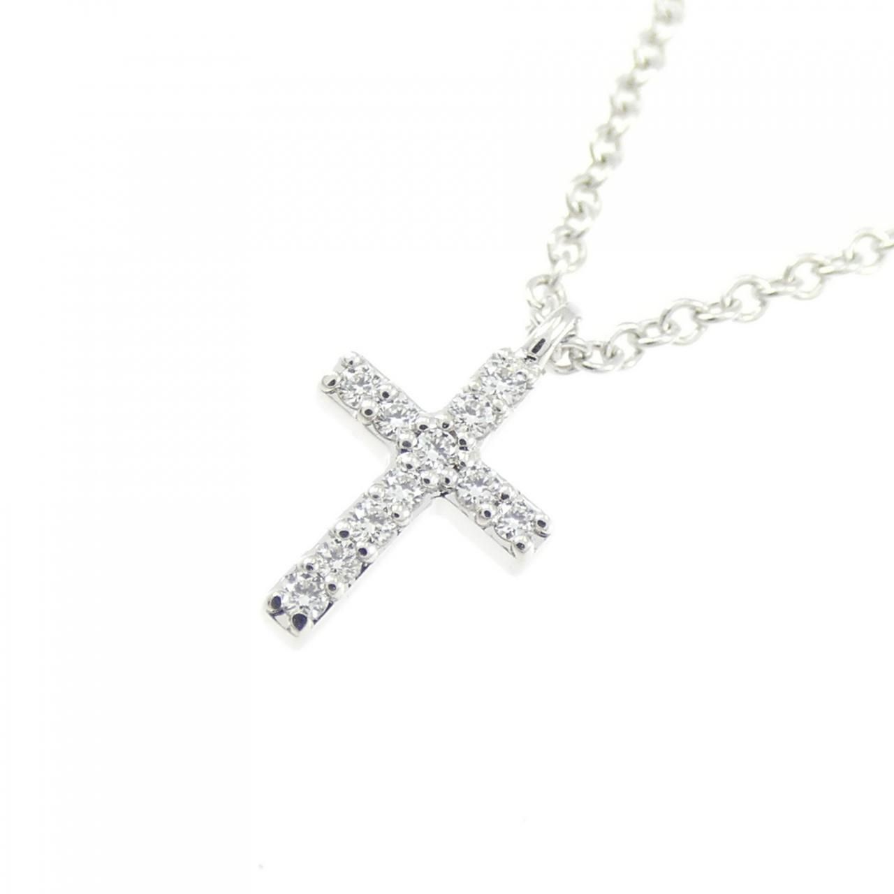 Tiffany & Co Metro Cross Mini Necklace — view 3